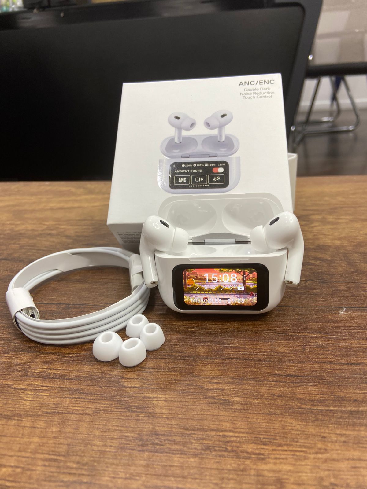 🎧 AirPods Pro 2 con Pantalla – Sonido Premium y Estilo Futurista